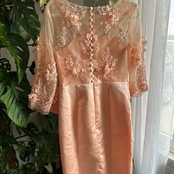 LT Lanting Bride  Dress With Flower Appliqué - Picture 7 of 15